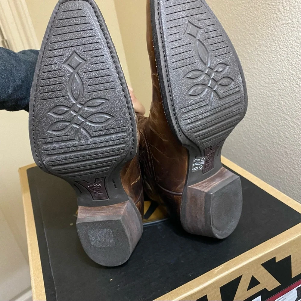 ARIAT “Alabama” chocolate brown cowboy boots - Picture 3 of 7